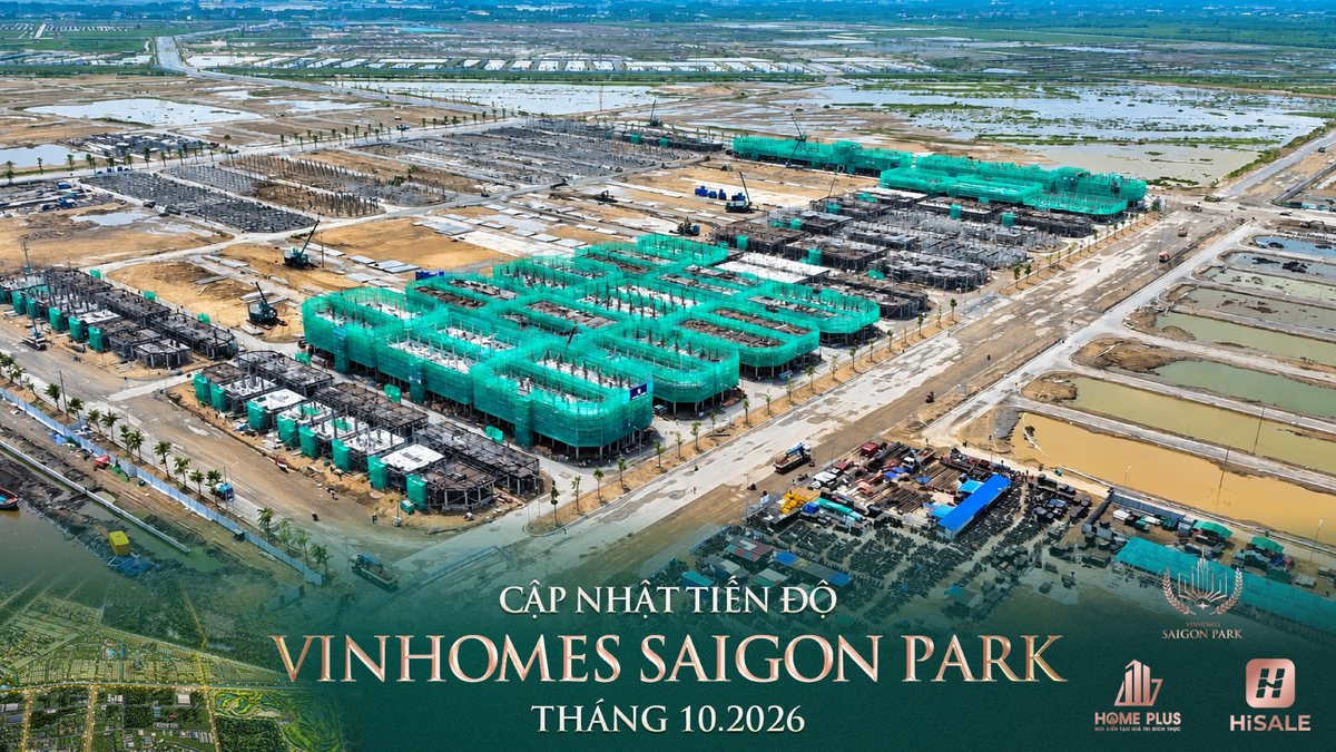 Ảnh tiến độ tháng 10/2026, toàn cảnh