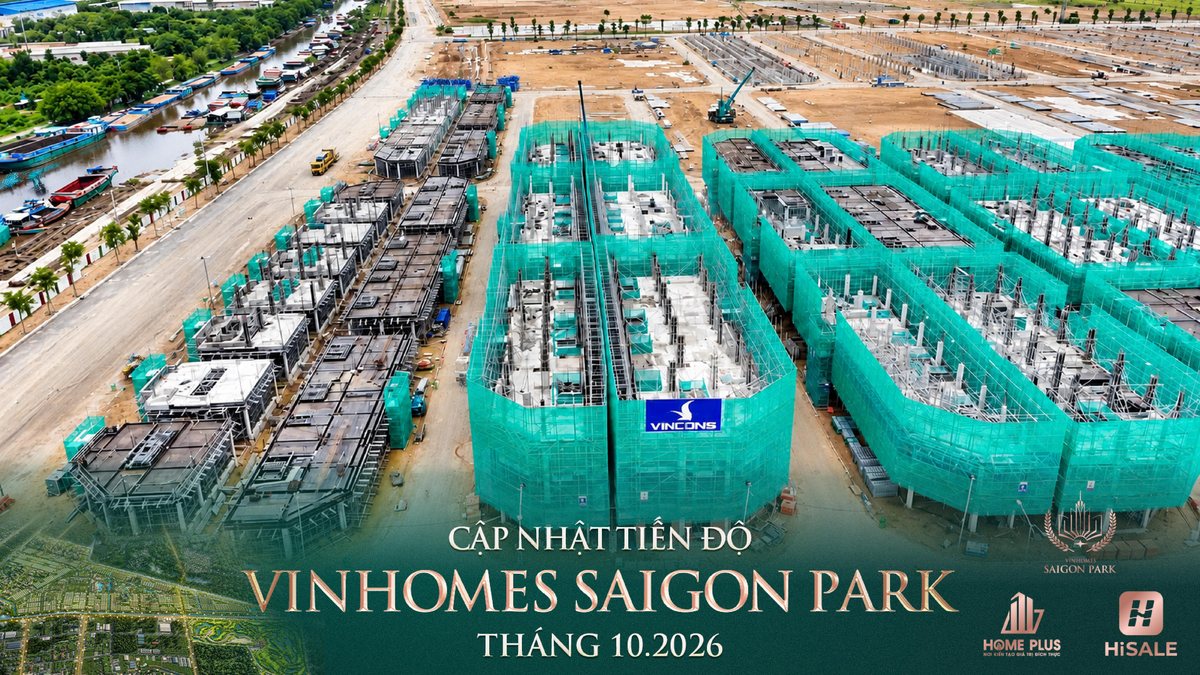 Ảnh tiến độ tháng 10/2026, nhà mẫu